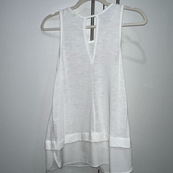 Back to Work! J. Crew White Layering Tank - Picture 3 of 5